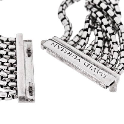 David Yurman Sterling Silver 8 Row Box Chain Bracelet 3 of 4