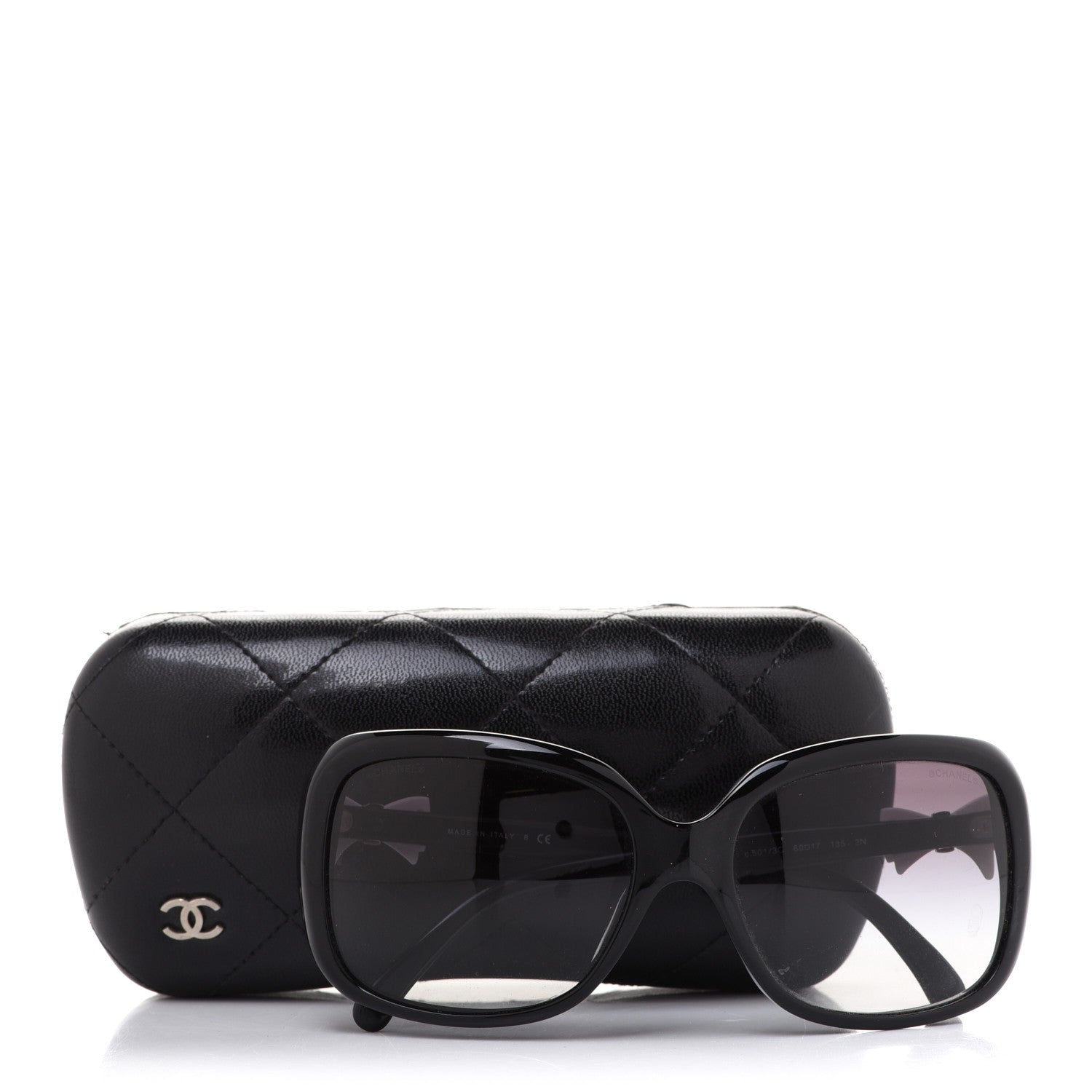 Chanel CC Bow Sunglasses 5171 Black White 8 of 8