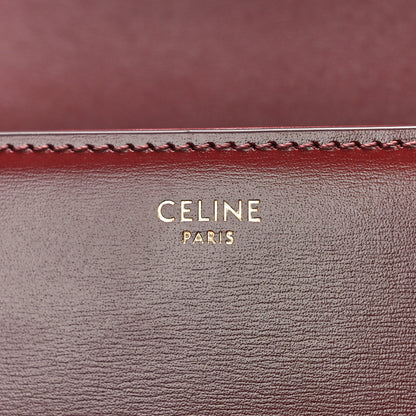 Celine Shiny Calfskin Teen Triomphe Light Burgundy 6 of 9