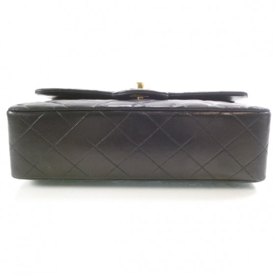Lambskin Small Double Flap Black