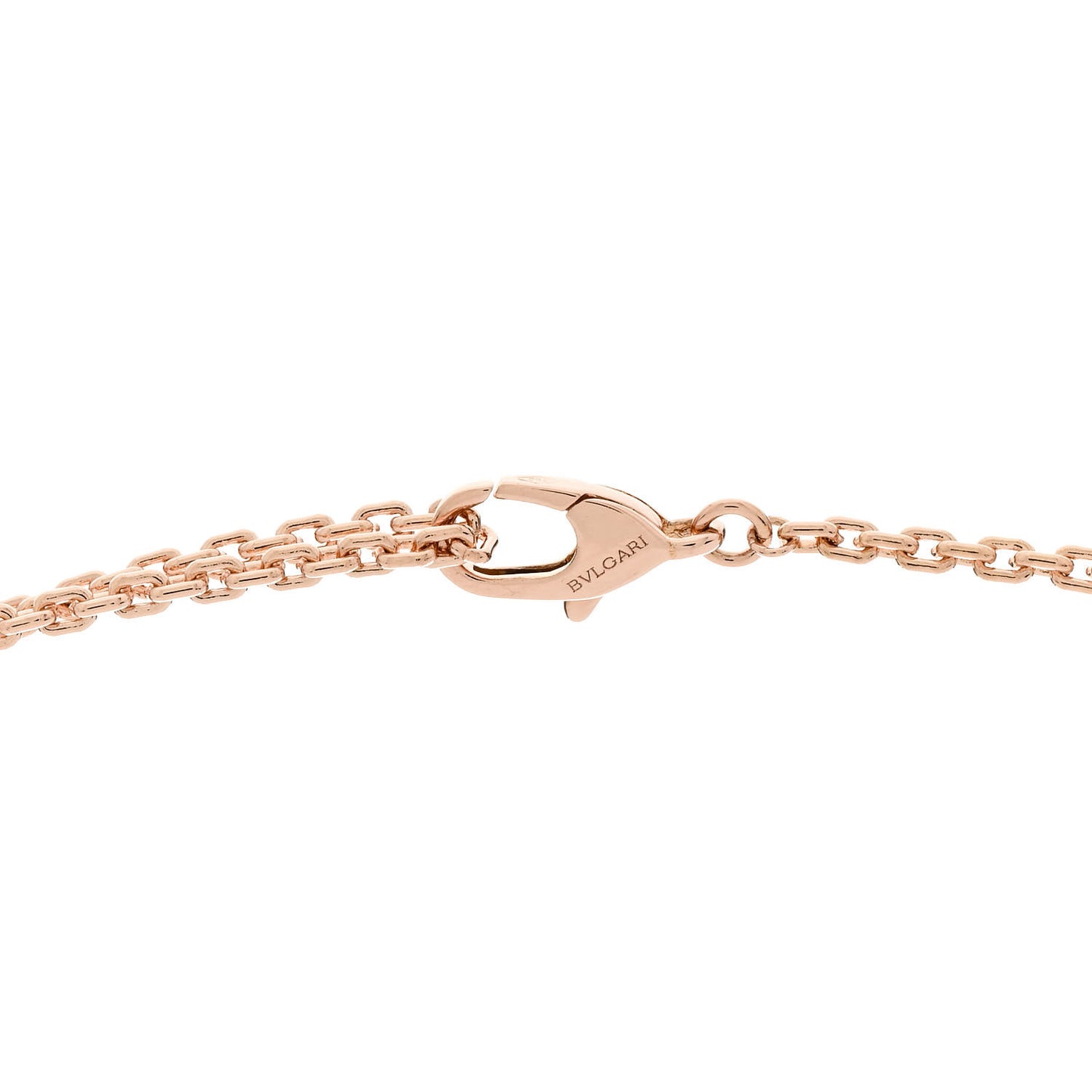 18K Rose Gold Diamond Mother of Pearl Serpenti Viper Pendant Necklace