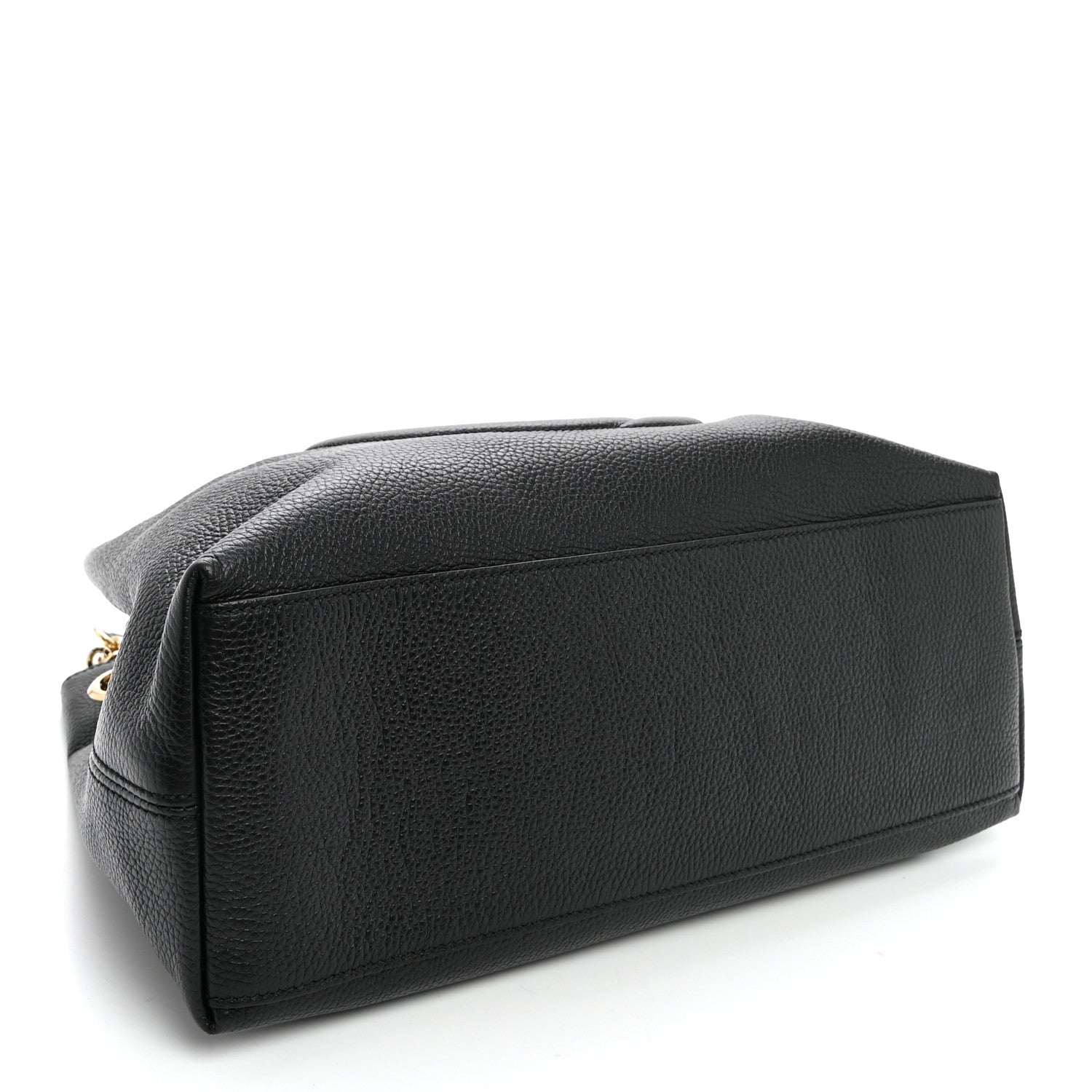Gucci Pebbled Calfskin Medium Soho Chain Shoulder Bag Black 4 of 10