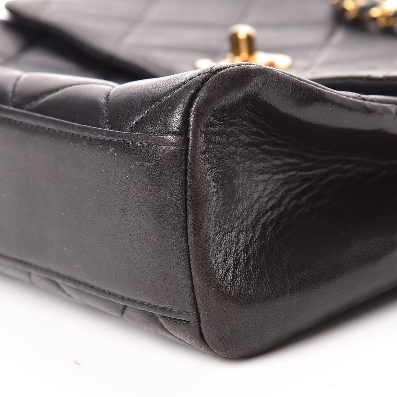 Chanel Lambskin Quilted Shoulder Bag Black 11 of 22