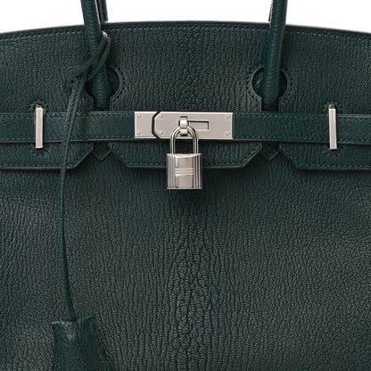 Hermes Chevre de Coromandel Birkin 30 Vert Cypress 8 of 12