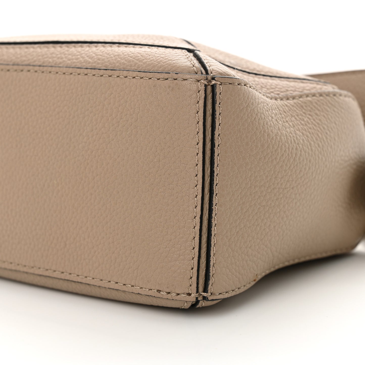 Grained Calfskin Mini Puzzle Bag Sand