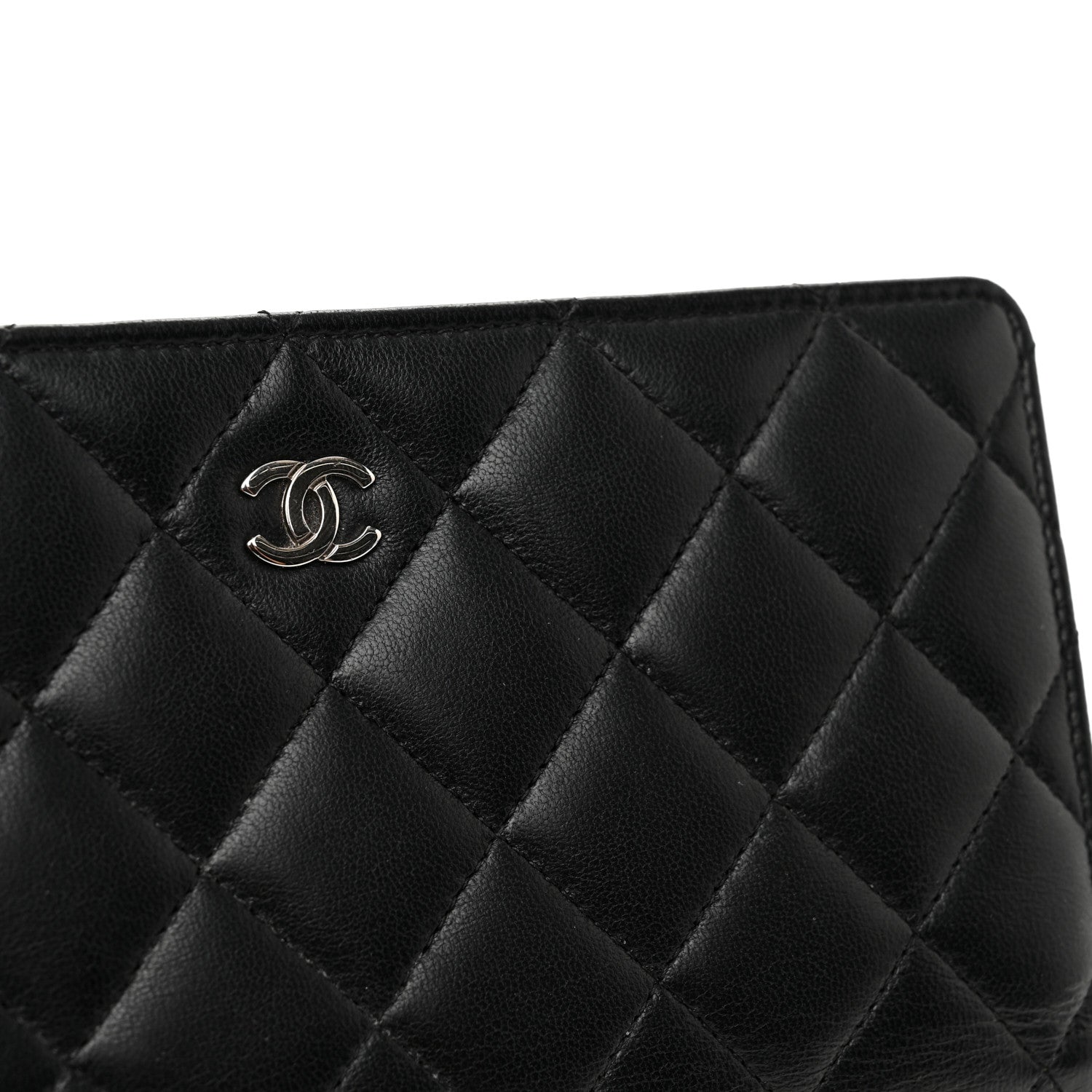 Chanel Lambskin Quilted Wallet On Chain WOC Black 11 of 12