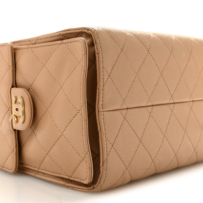 Chanel Caviar Quilted Small Chanel 25 Handbag Beige 8 of 13