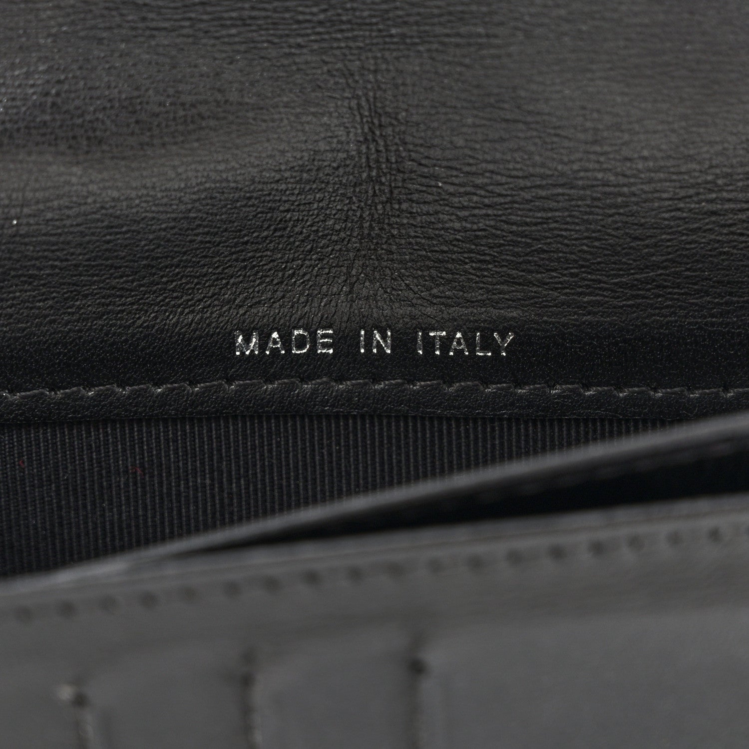 Chanel Lambskin Perforated Yen Wallet Black 8 of 14