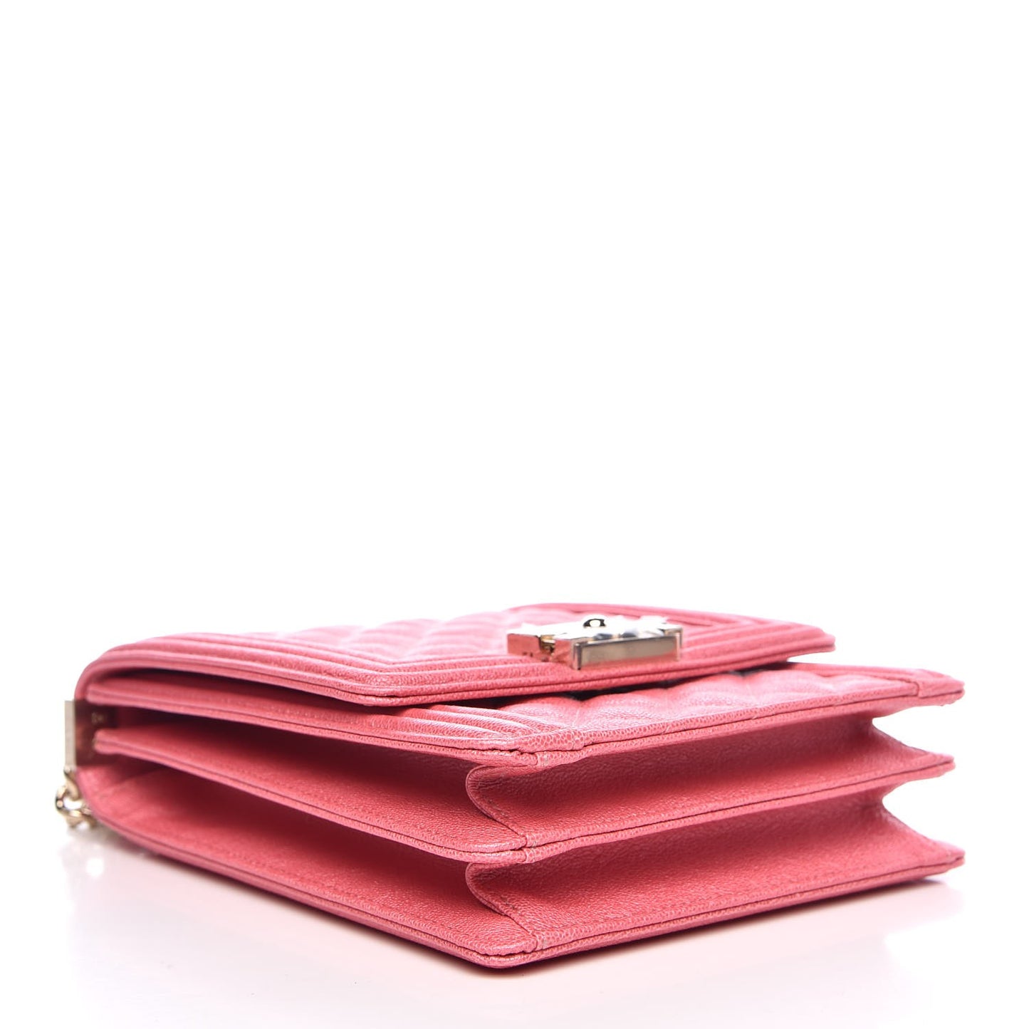 Caviar Quilted North South Boy Flap Pink