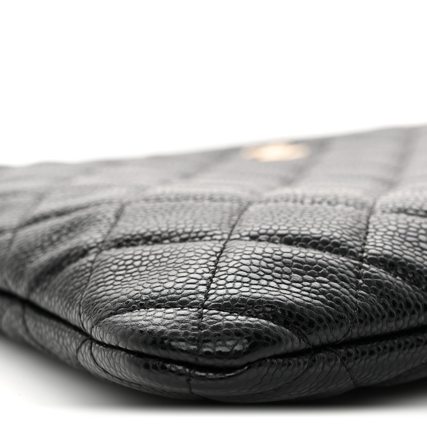Chanel Caviar Quilted Medium Cosmetic Case Black 8 of 10