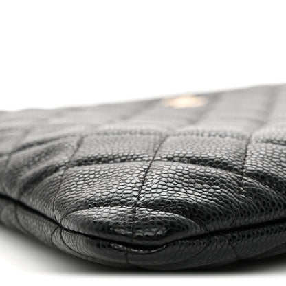 Chanel Caviar Quilted Medium Cosmetic Case Black 8 of 10