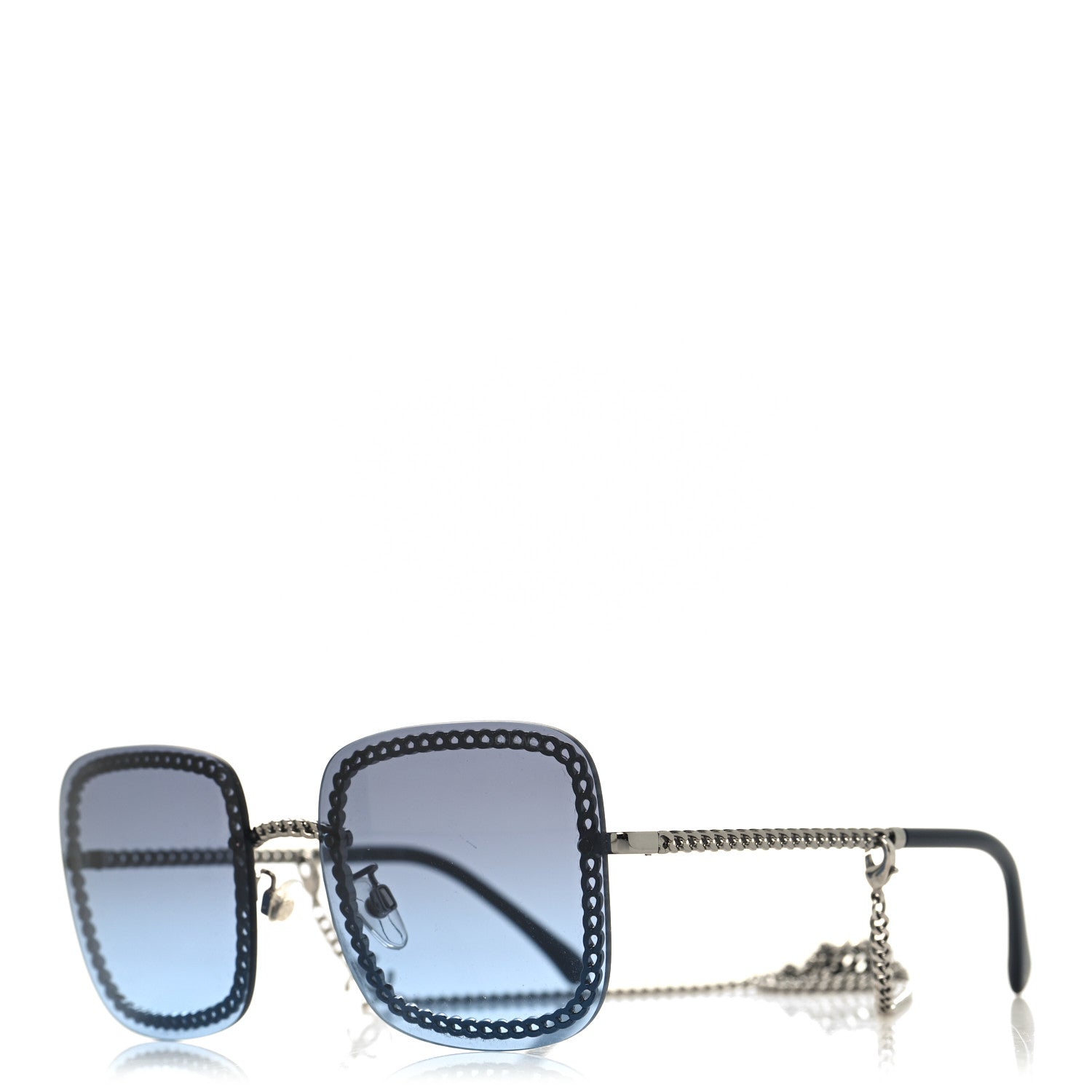 Chanel Chain Square Sunglasses 4244 Blue 1 of 7