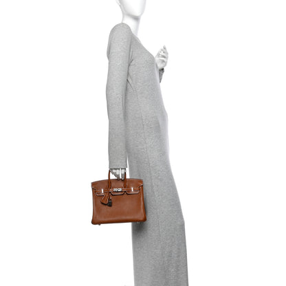 Hermes Natural Barenia Faubourg Birkin 25 Fauve 2 of 12