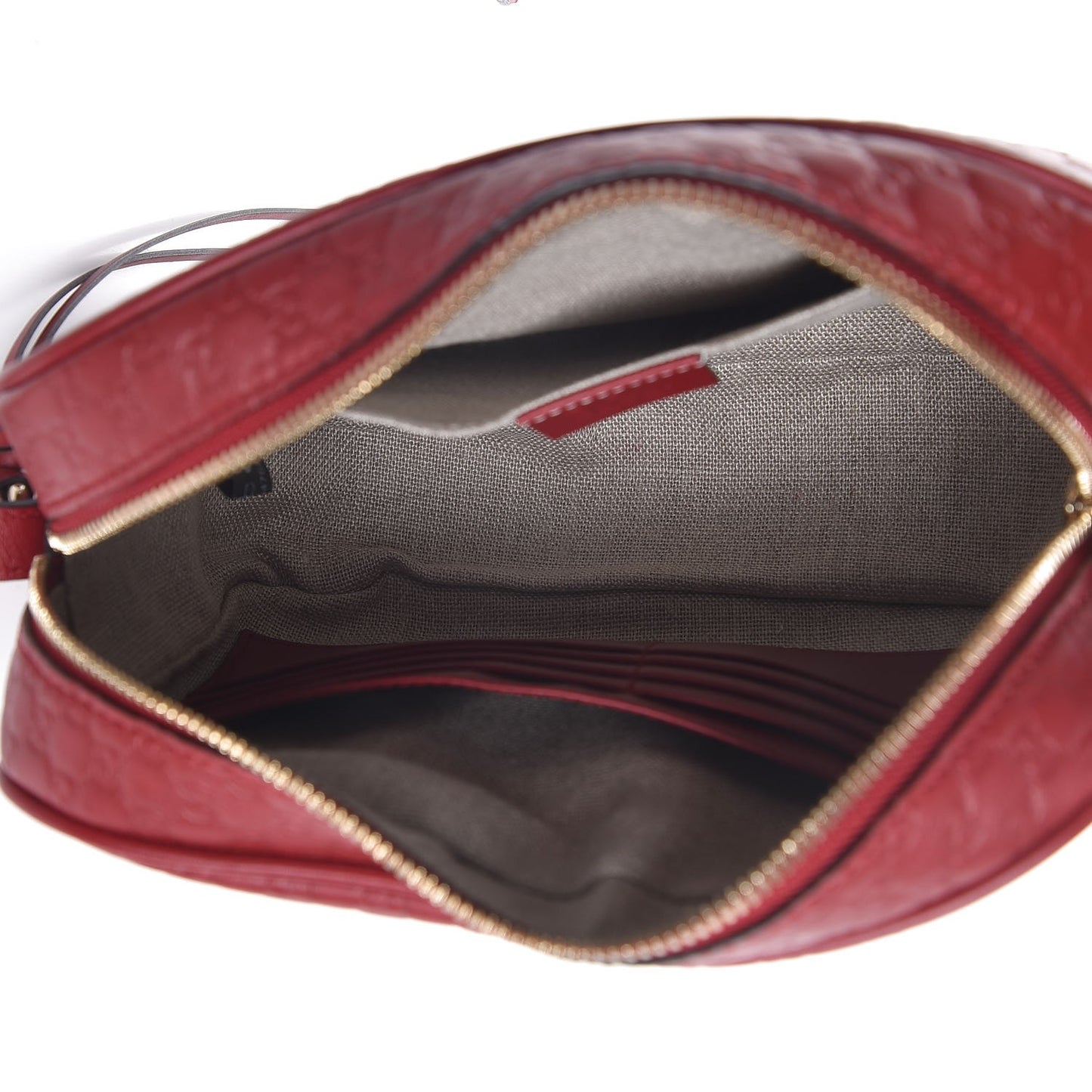 Microguccissima Mini Bree Messenger Bag Red