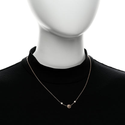 Christian Dior 18K Rose Gold Diamond Pink Opal Rose Des Vents Station Necklace 2 of 6