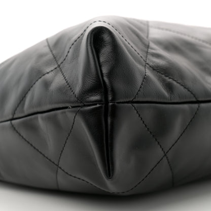 Chanel Shiny Calfskin Quilted Small Chanel 22 Black 10 of 11