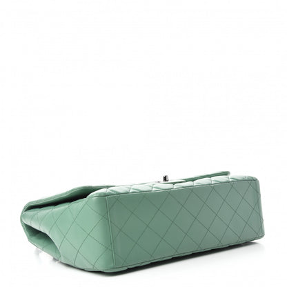 Chanel Lambskin Quilted Maxi Single Flap Green 4 of 11