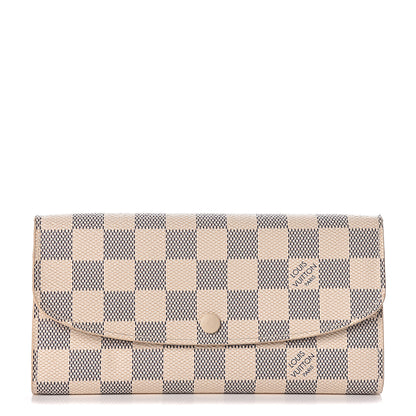 Louis Vuitton Damier Azur Emilie Wallet 1 of 8