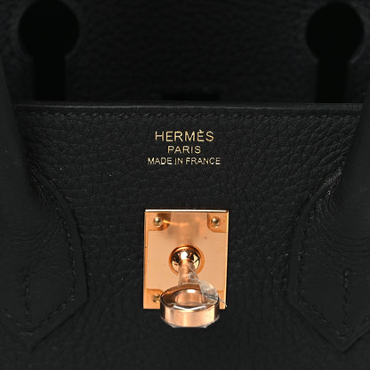 Hermes Togo Birkin 25 Black 5 of 9