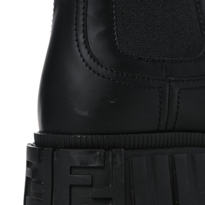 Fendi Calfskin Rubber Fendi Force Chelsea Boots 37 Black 11 of 15