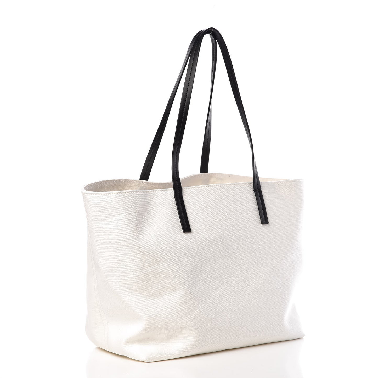 Canvas Logo Tote Black White
