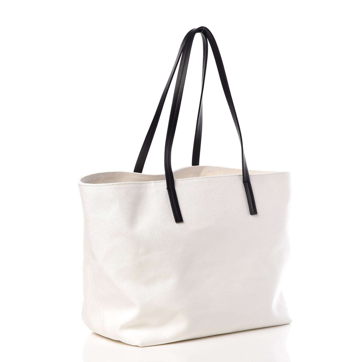 Versace Canvas Logo Tote Black White 3 of 8