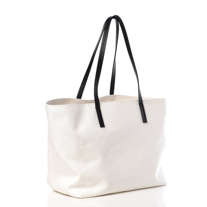 Versace Canvas Logo Tote Black White 3 of 8