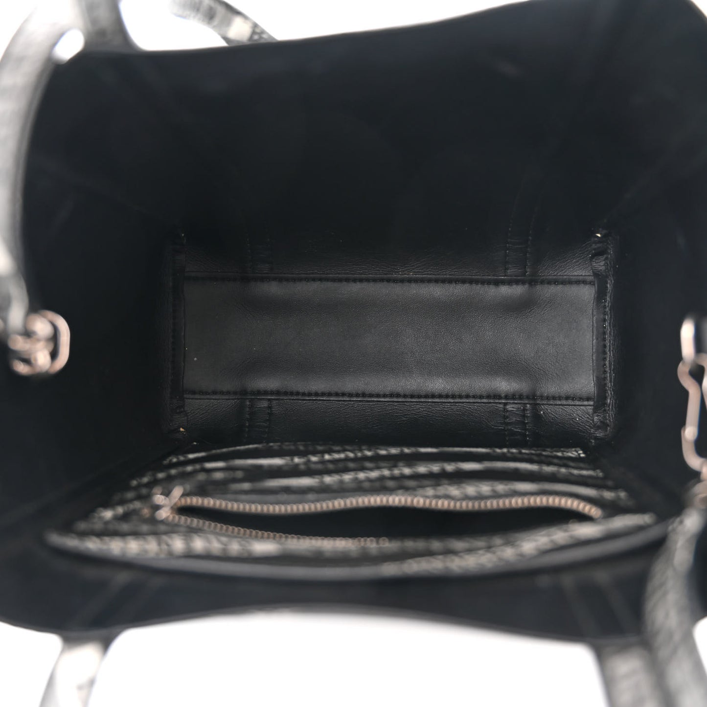 Coated Canvas Losange Monogram XXS Tote Black Grey