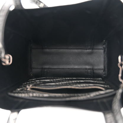 Balenciaga Coated Canvas Losange Monogram XXS Tote Black Grey 5 of 9