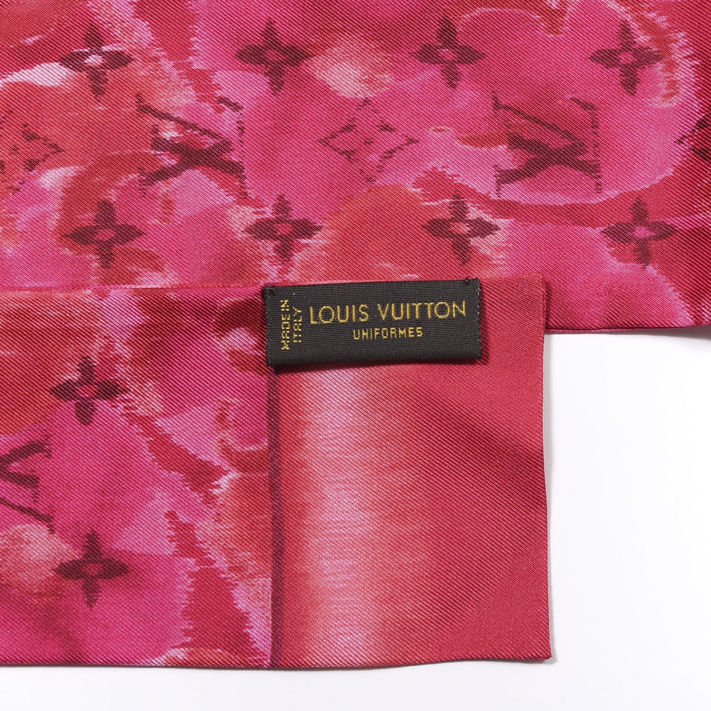 Silk Monogram Ikat Summer Bandeau Rose Indien