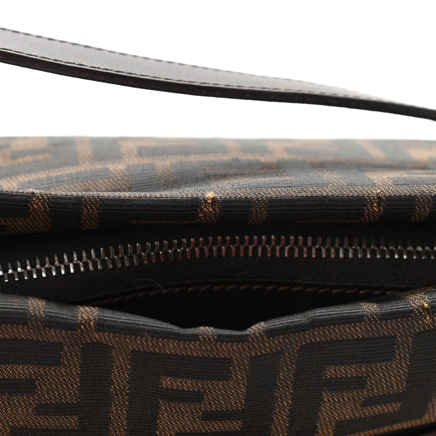Fendi Zucca Shoulder Bag Tobacco 10 of 11