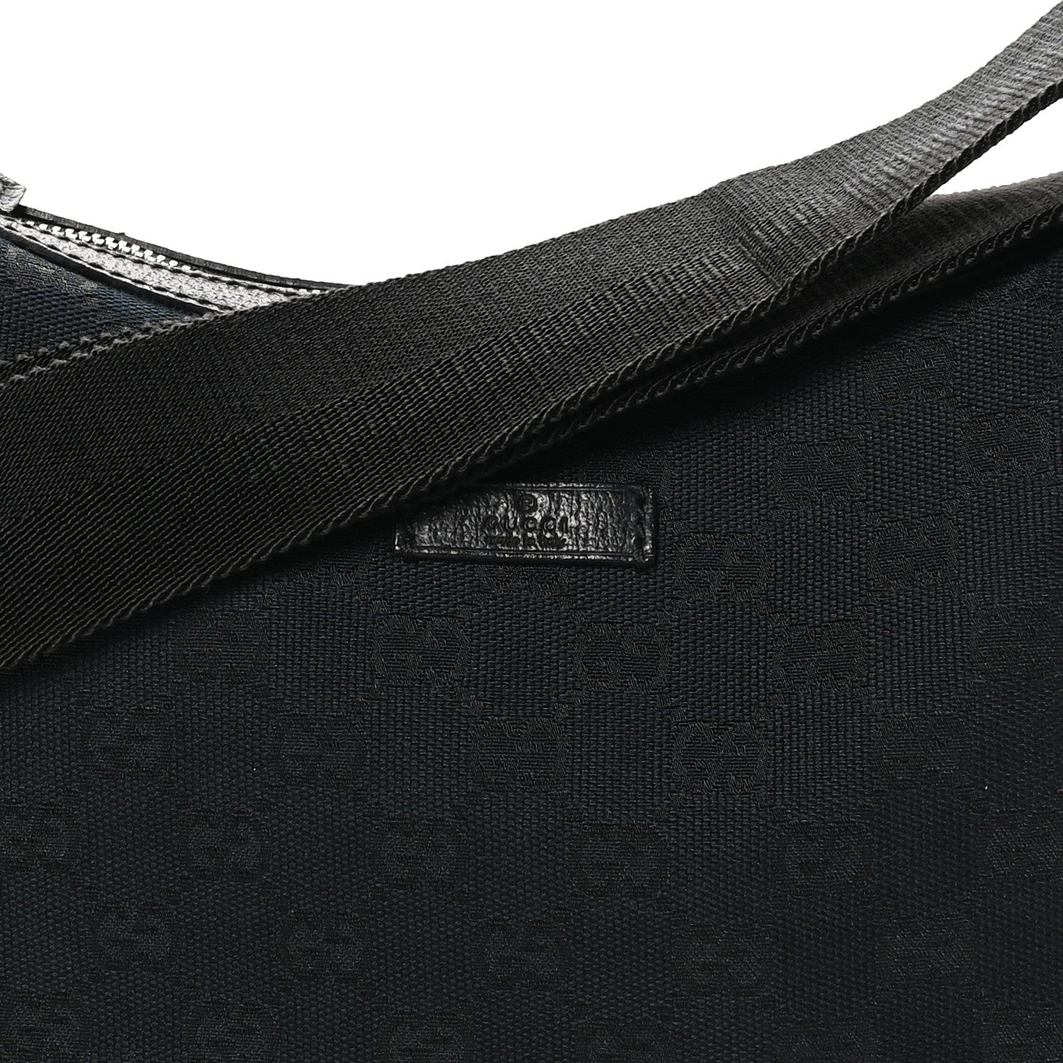 Gucci Monogram Medium Half Moon Hobo Black 8 of 10