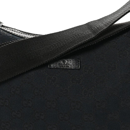 Gucci Monogram Medium Half Moon Hobo Black 8 of 10