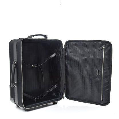 Prada Tessuto Nylon Saffiano Trolley Luggage Black 7 of 18
