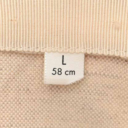 Gucci GG Supreme Monogram Apple Textured Dollar Calfskin Retro Interlocking G Fedora Pomme Bucket Hat L Beige Ebony Red 7 of 8