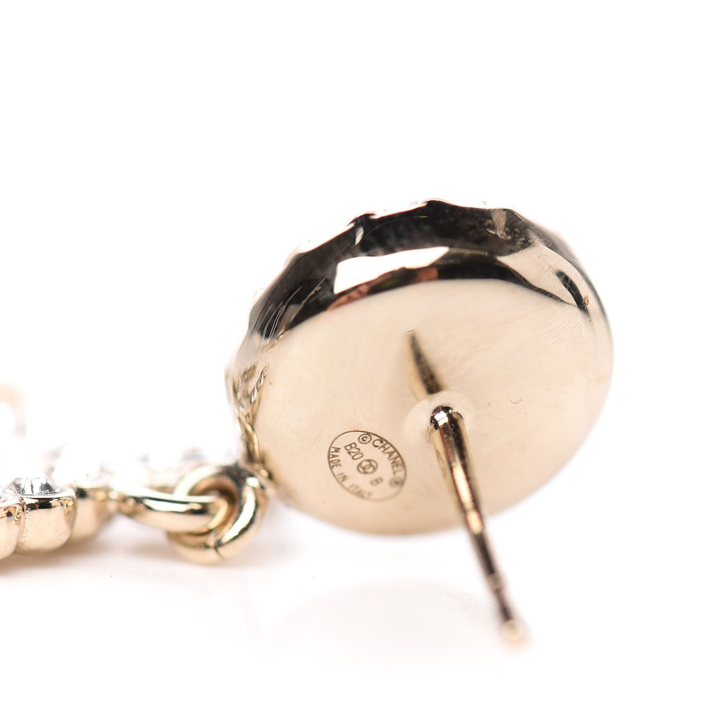 Crystal Pearl Bow-tiful CC Drop Earrings Gold