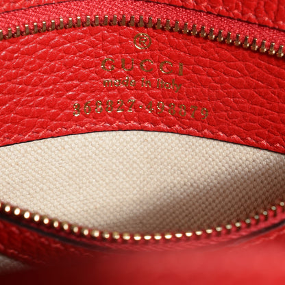 Gucci Dollar Calfskin MIni Swing Top Handle Bag Tabasco 6 of 8