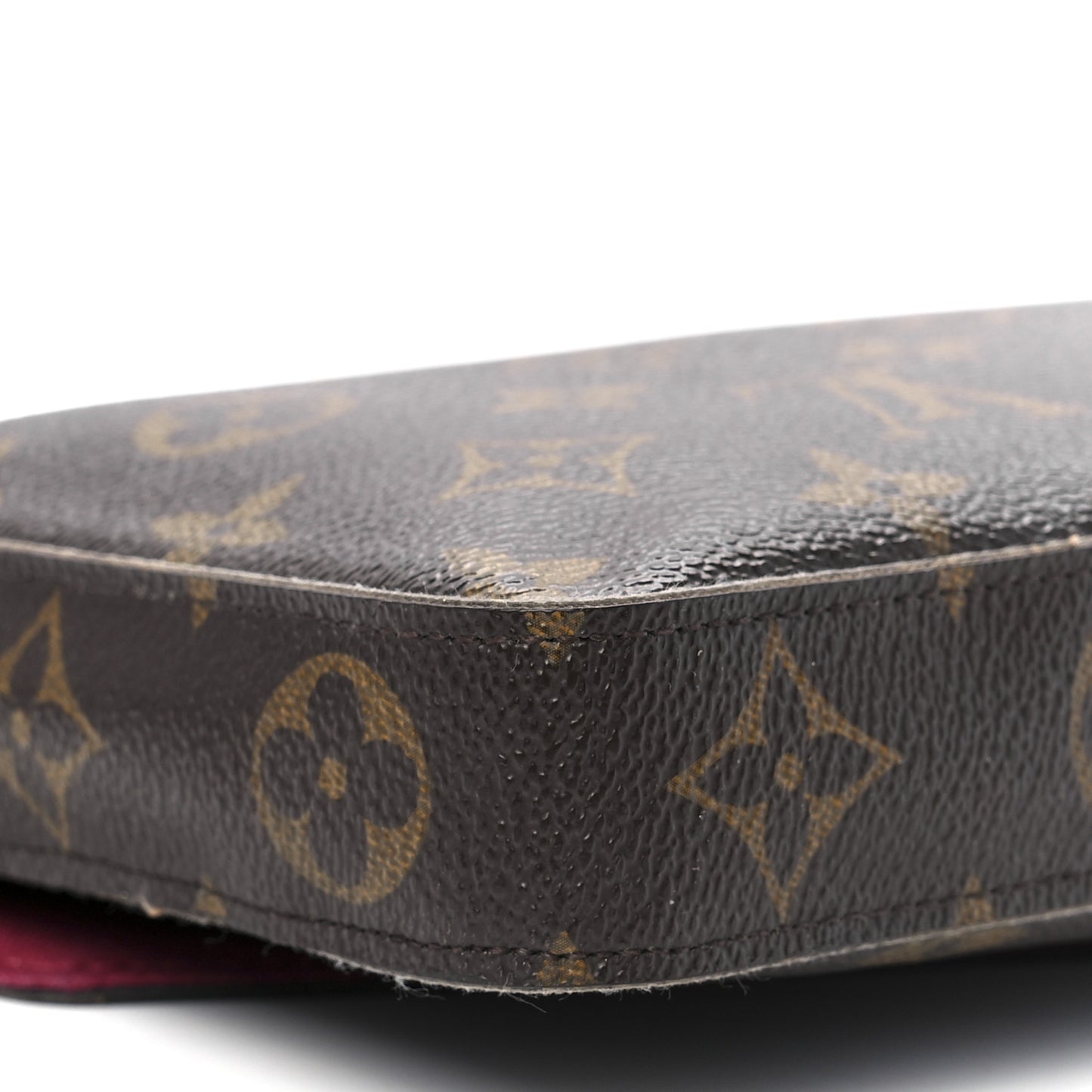 Monogram Pochette Felicie Chain Wallet Fuchsia