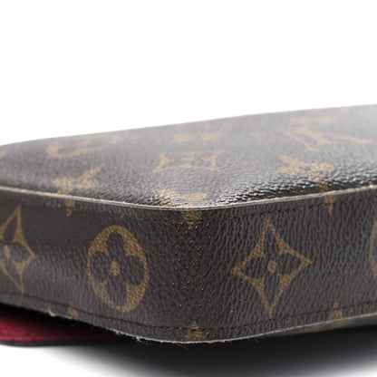 Louis Vuitton Monogram Pochette Felicie Chain Wallet Fuchsia 13 of 16