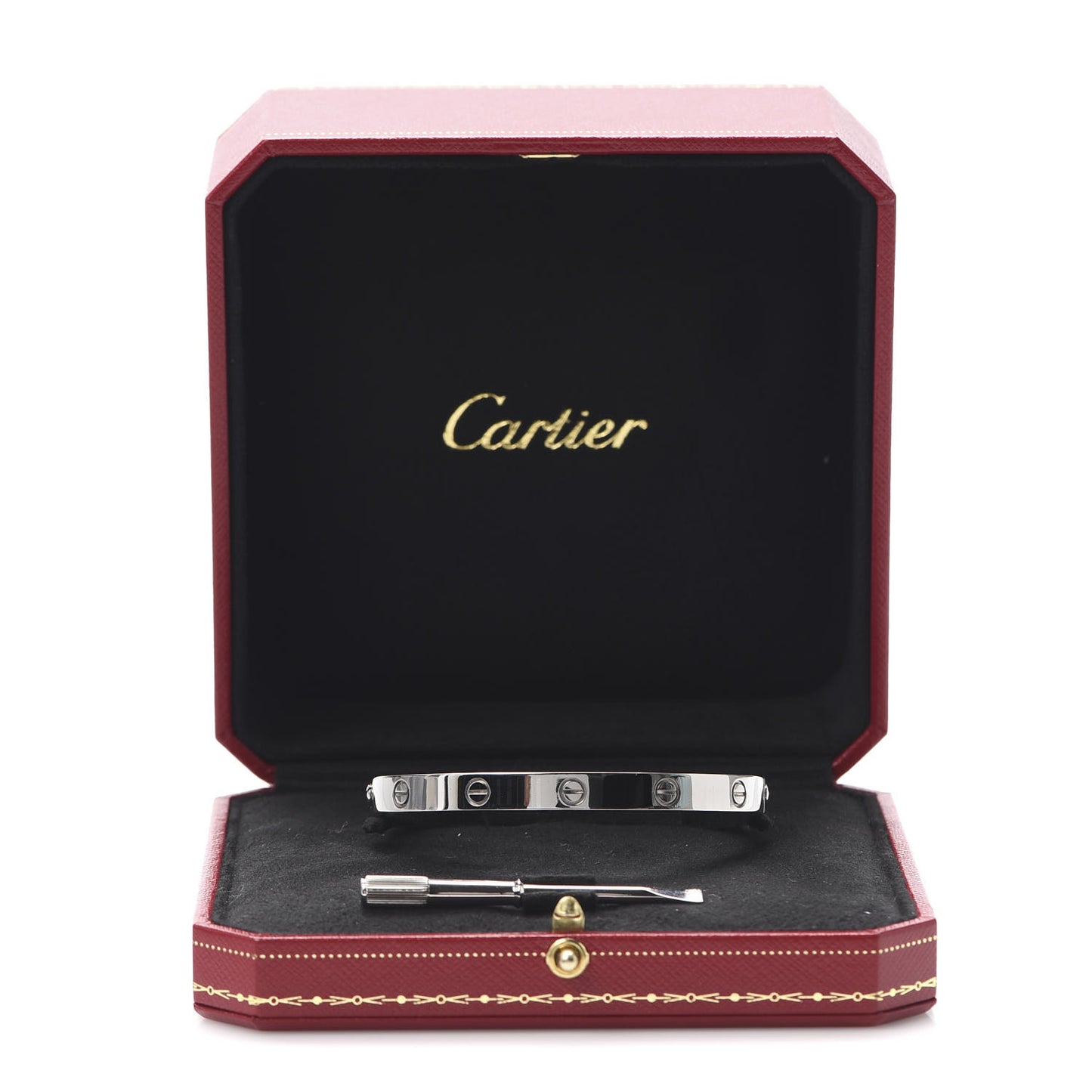 18K White Gold LOVE Bracelet 19