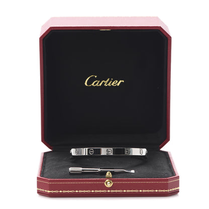 Cartier 18K White Gold LOVE Bracelet 19 5 of 6