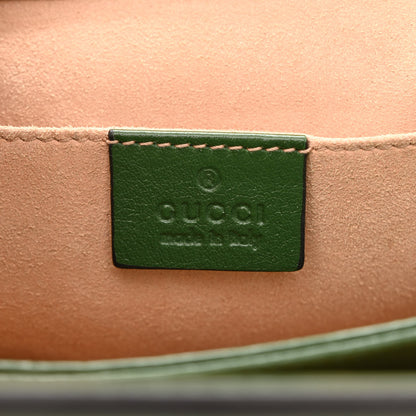 Gucci Suede Calfskin GG Web Small Ophidia Chain Shoulder Bag Brown Red Green 6 of 10