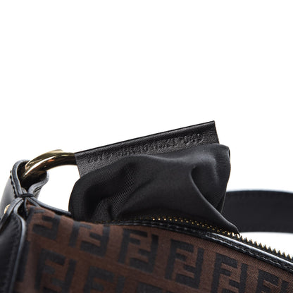 Fendi Zucchino Cuoio Small Chef Pocket Shoulder Bag Black Moro 7 of 7
