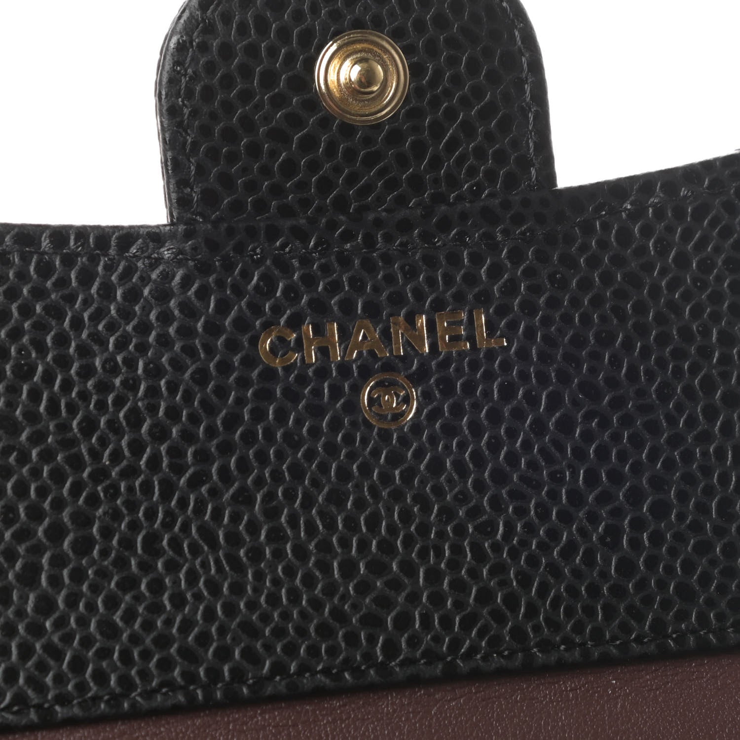 Chanel Caviar Quilted Compact Flap Wallet Black 6 of 9