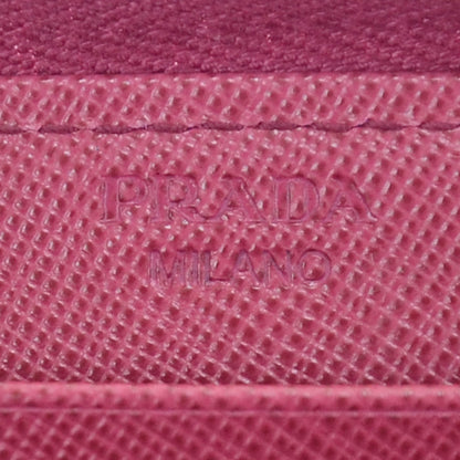 Prada Saffiano Metal Zip Coin Purse Ibisco 4 of 6