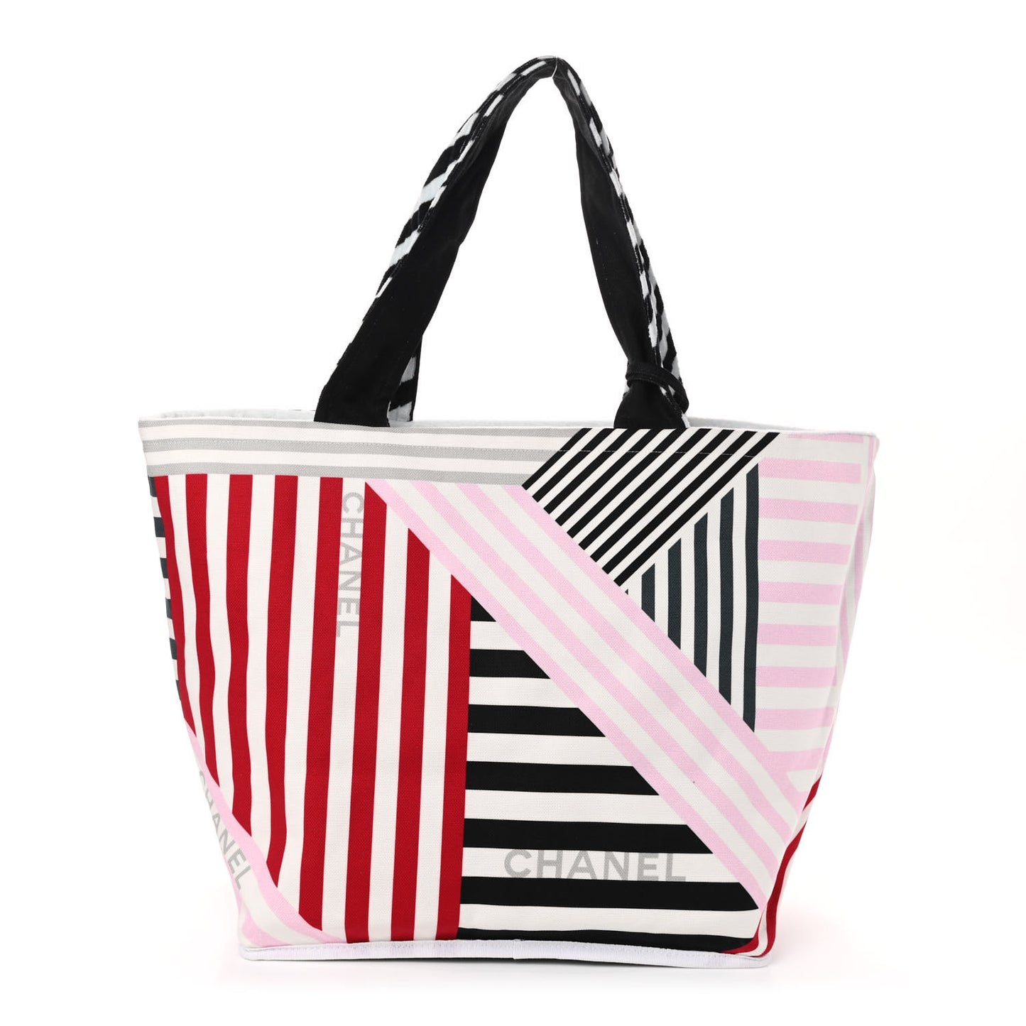Terry Cloth Cotton La Pausa Bay Reversible Beach Tote