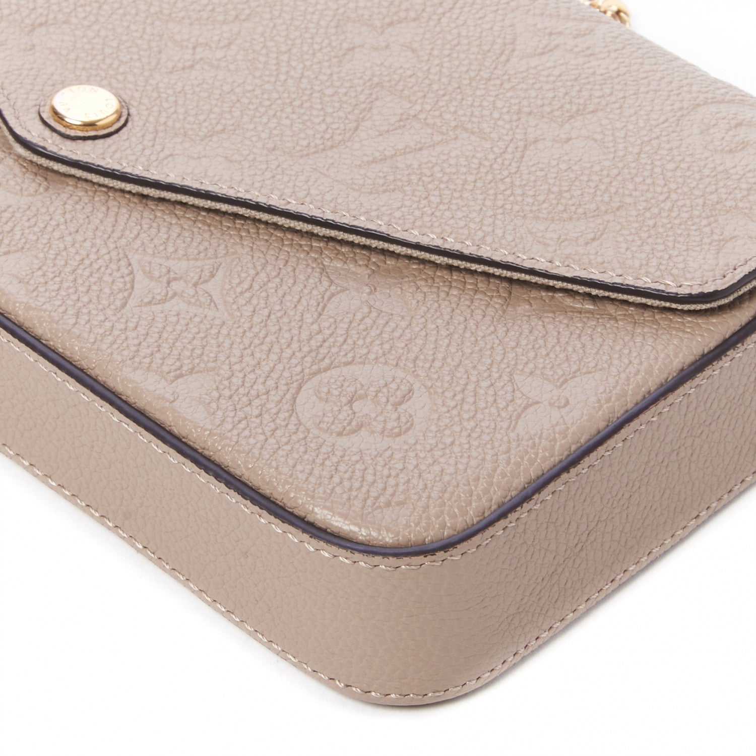 Louis Vuitton Empreinte Pochette Felicie Chain Wallet Tourterelle 6 of 9