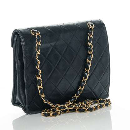 Chanel Lambskin Quilted Small Single Flap Navy 3 of 10