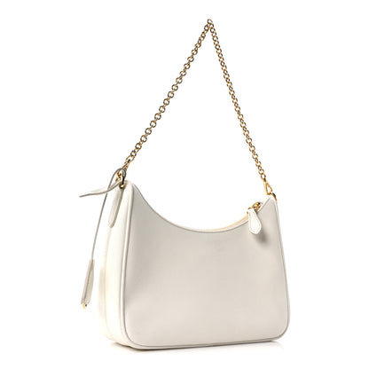 Prada Saffiano Re-Edition 2005 Shoulder Bag White 3 of 10