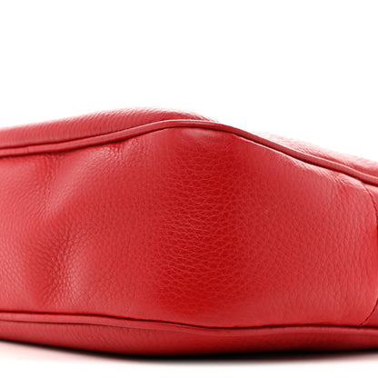 Gucci Pebbled Calfskin Small Soho Disco Bag Vibrant Red 10 of 12